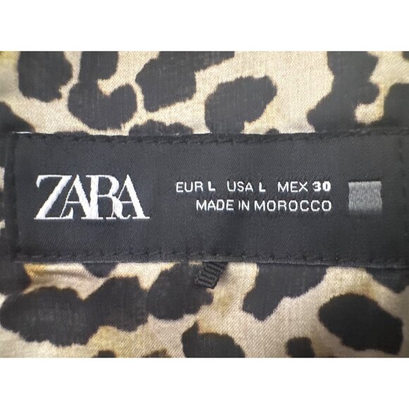 2/$30 ZARA Large Leopard Print Lace Trim Top - Picture 4 of 13